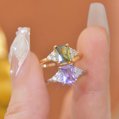 Peridot Princess Ring