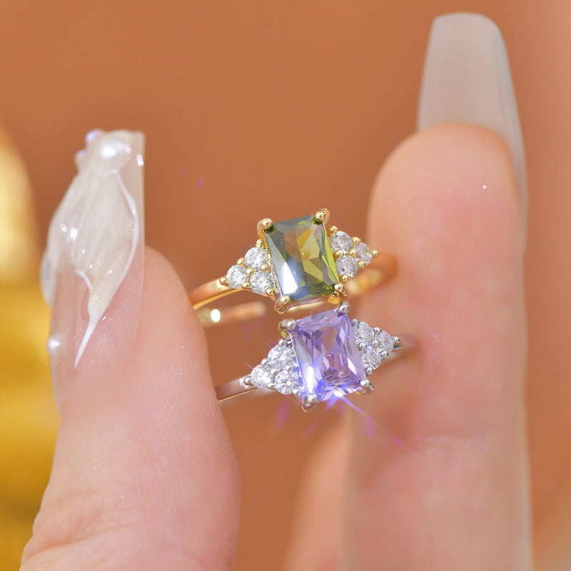 Peridot Princess Ring
