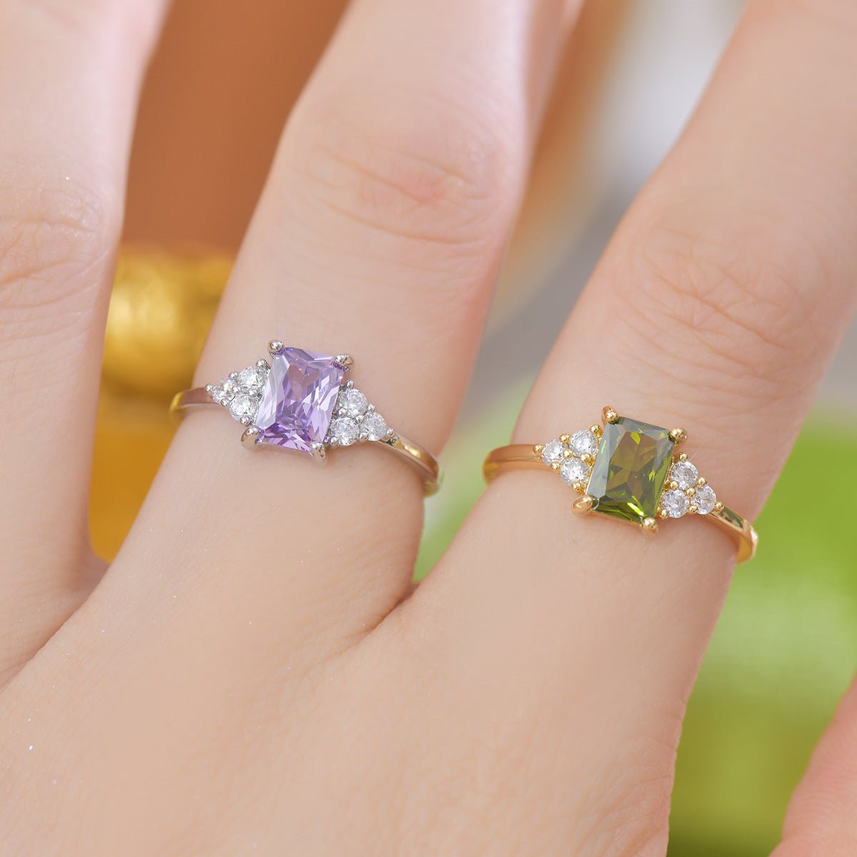 Peridot Princess Ring