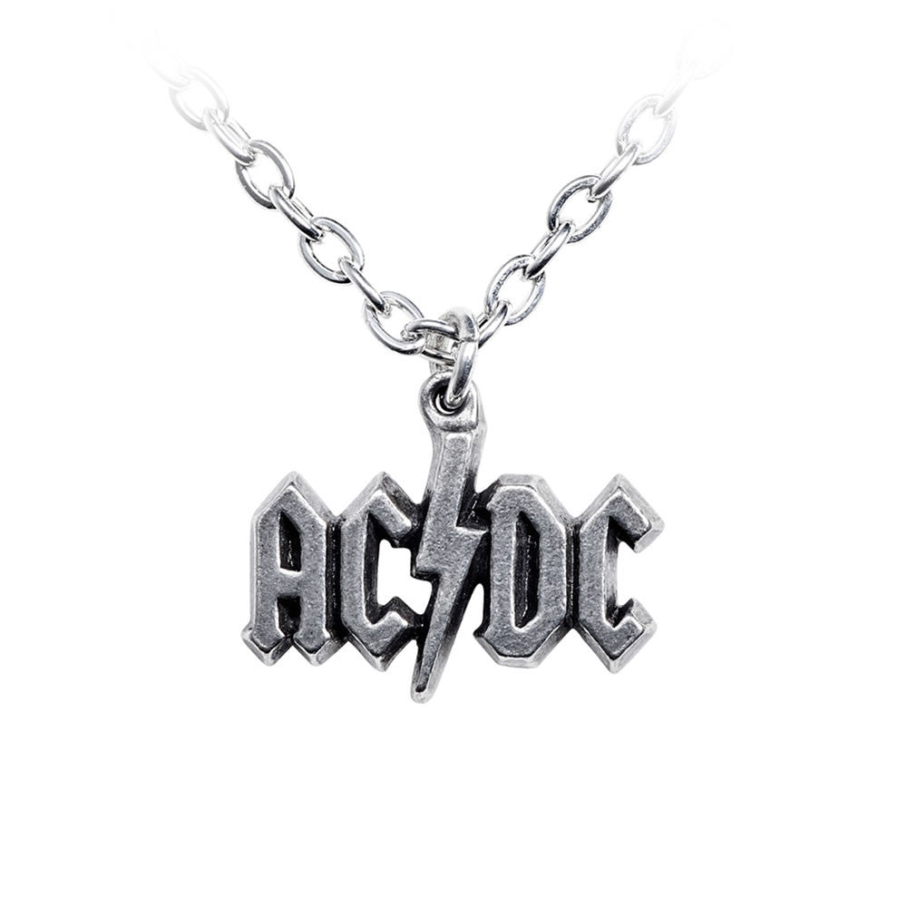 Ac/dc Lightning Logo Pendant Necklace by Alchemy Gothic