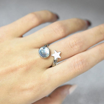 Moonstone Universe Wrap Ring