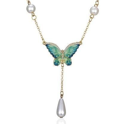 Pearl Butterfly Necklace