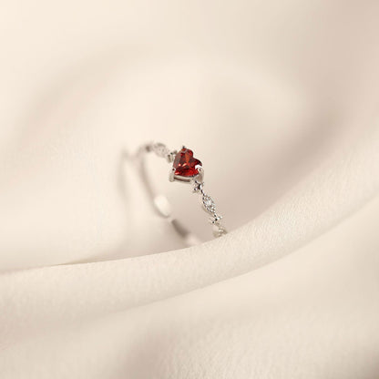 Ruby Heart Ring