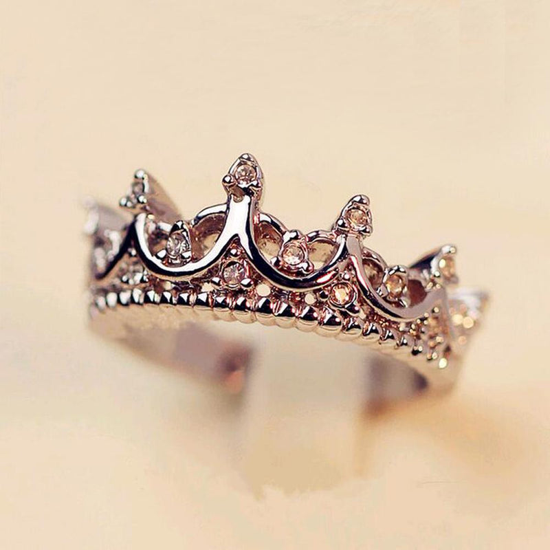 Queen Silver Crown Ring