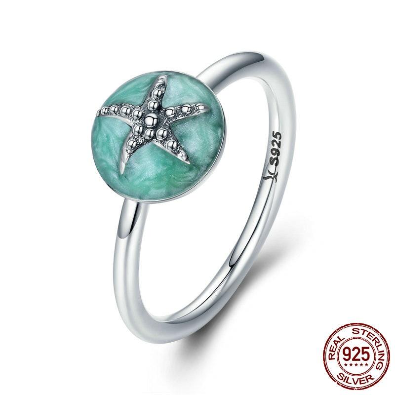 Starfish Sterling Silver Ring