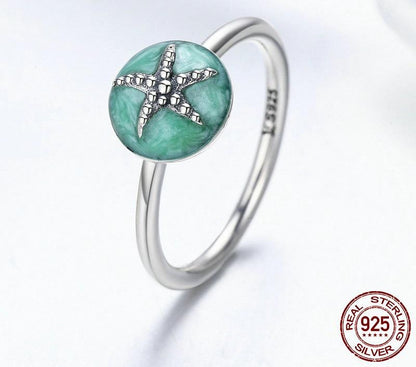 Starfish Sterling Silver Ring