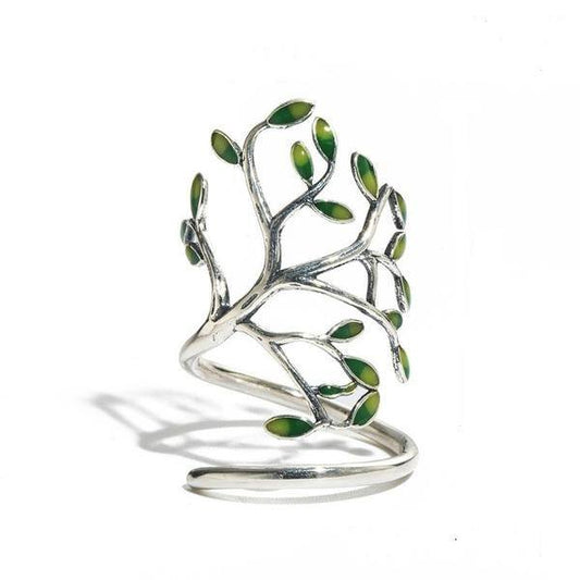 Tree Wrap Silver Ring