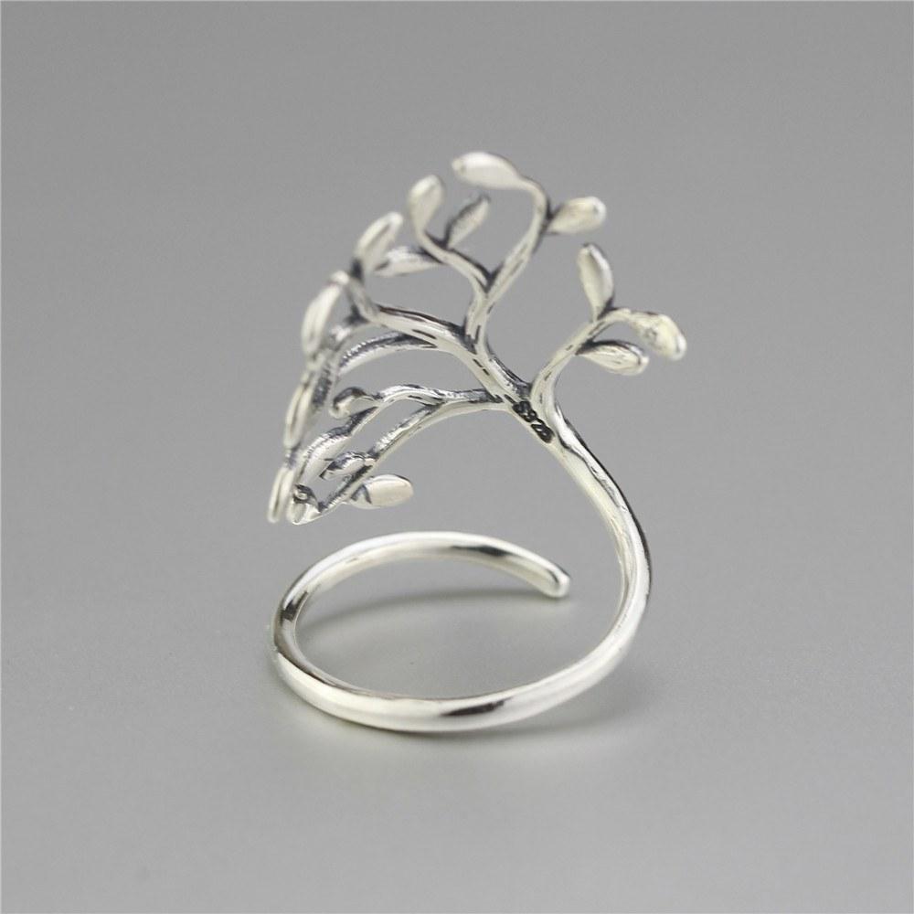 Tree Wrap Silver Ring