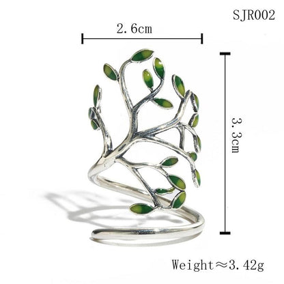 Tree Wrap Silver Ring