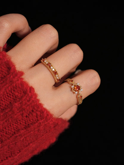 Scarlet Baroque Ring