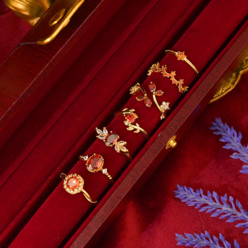 Scarlet Fleur Ring