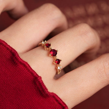 Trinity Ruby Ring