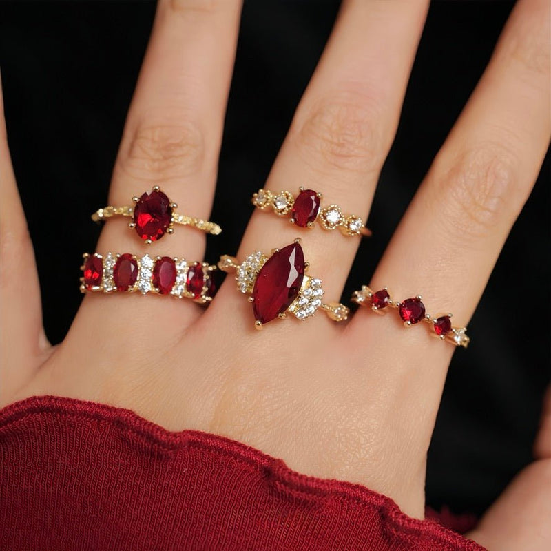 Trinity Ruby Ring