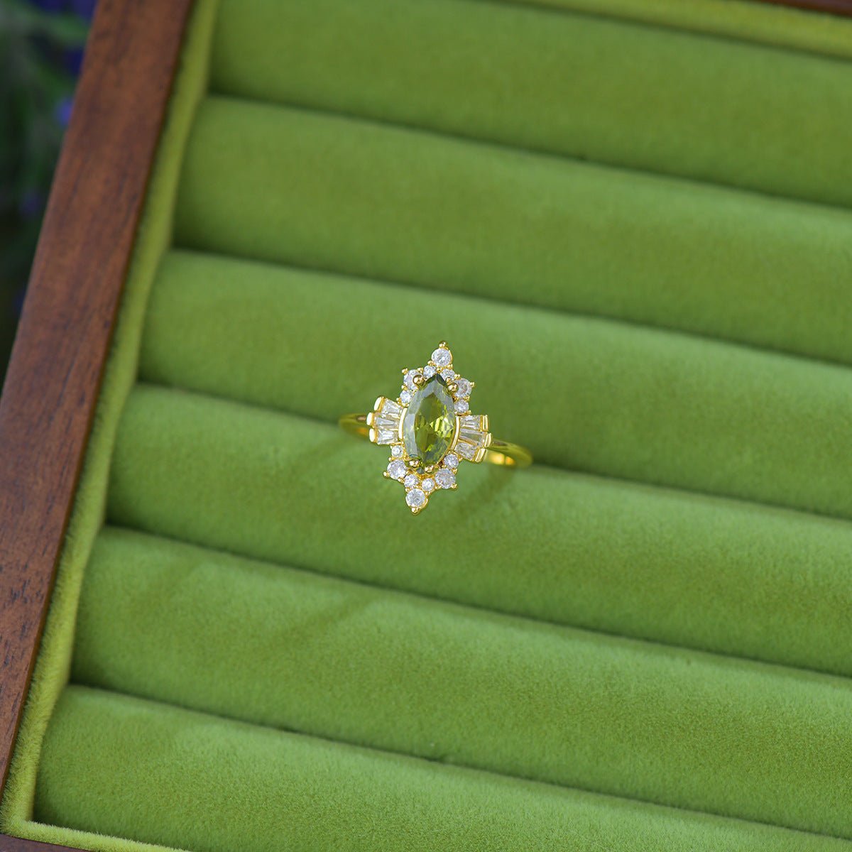 Verdant Art Deco Ring