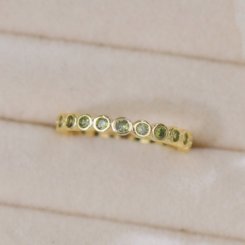 Verde Bezel Band Ring