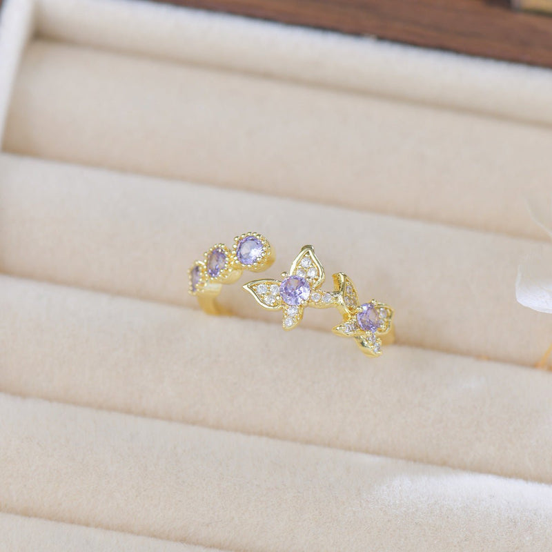 Violet Flutter Ring