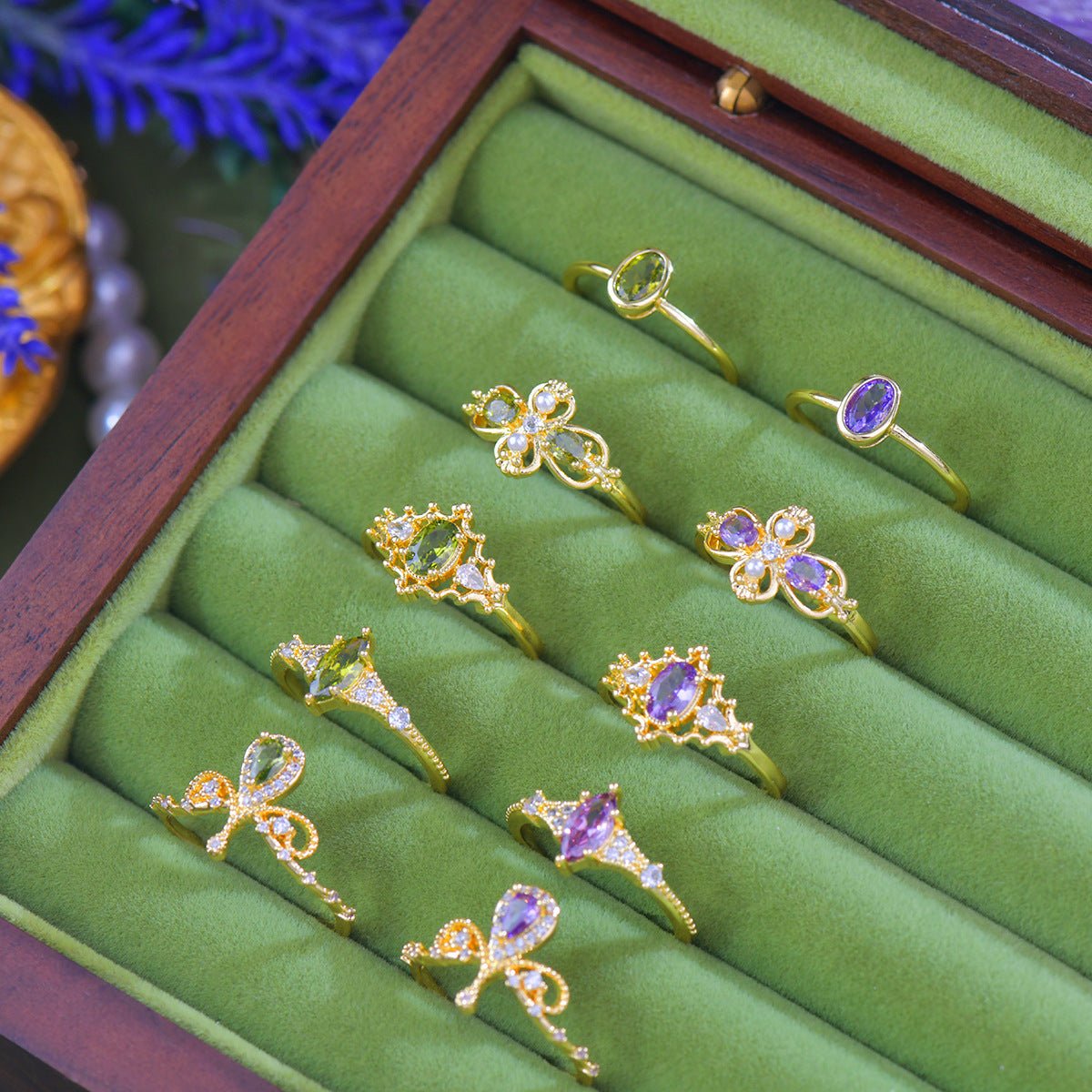 Violet Regalia Oval Ring