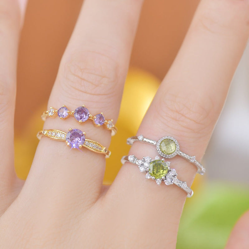 Violet Trilogy Ring