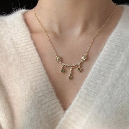 Wildflower Serenade Necklace in Green